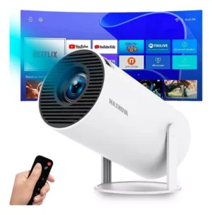 Projetor Smart 4k Portátil Wifi 1080p Hd Hy300 Bluetooth Usb Cor Branco 110v/220v
