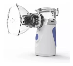 Aparelho De Inalação Ultrassônico Portátil Bivolt Ou Pilha Cor Branco 110V/220V